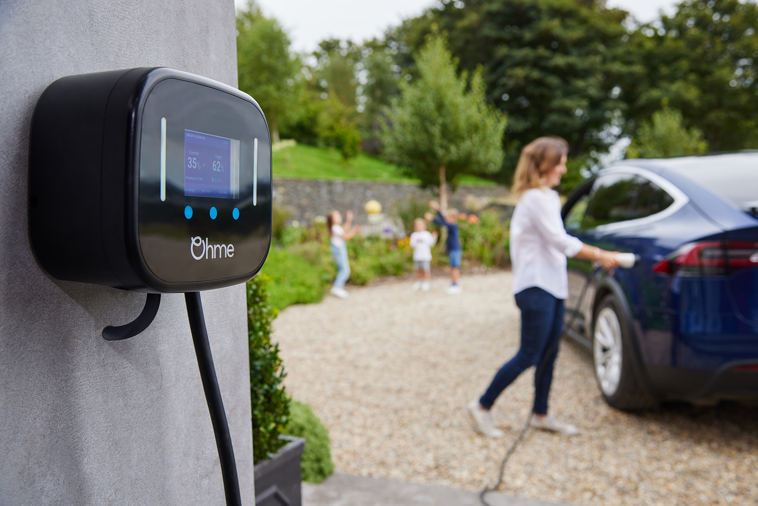 EV Charging Installers This is a Ohme Pro 3 year guarantee looks good and LED Display, one of the best on the market